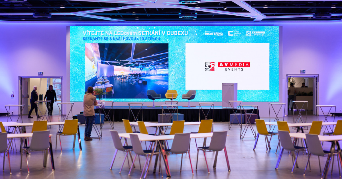 LED stěna v CUBEX CENTRUM PRAHA