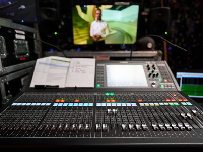 Sound mix console Sound mix console